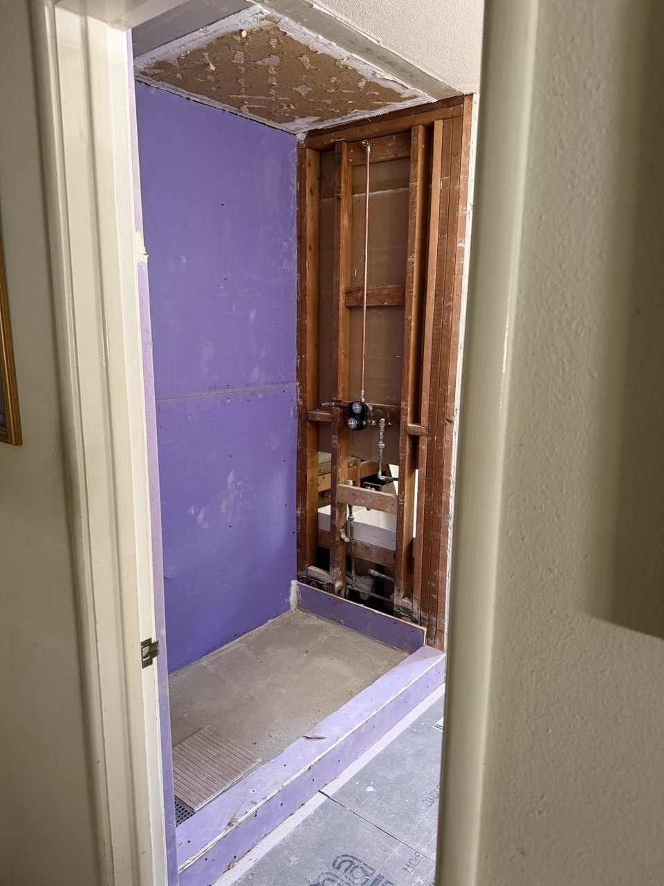 Dean bathroom remodel - shower alcove